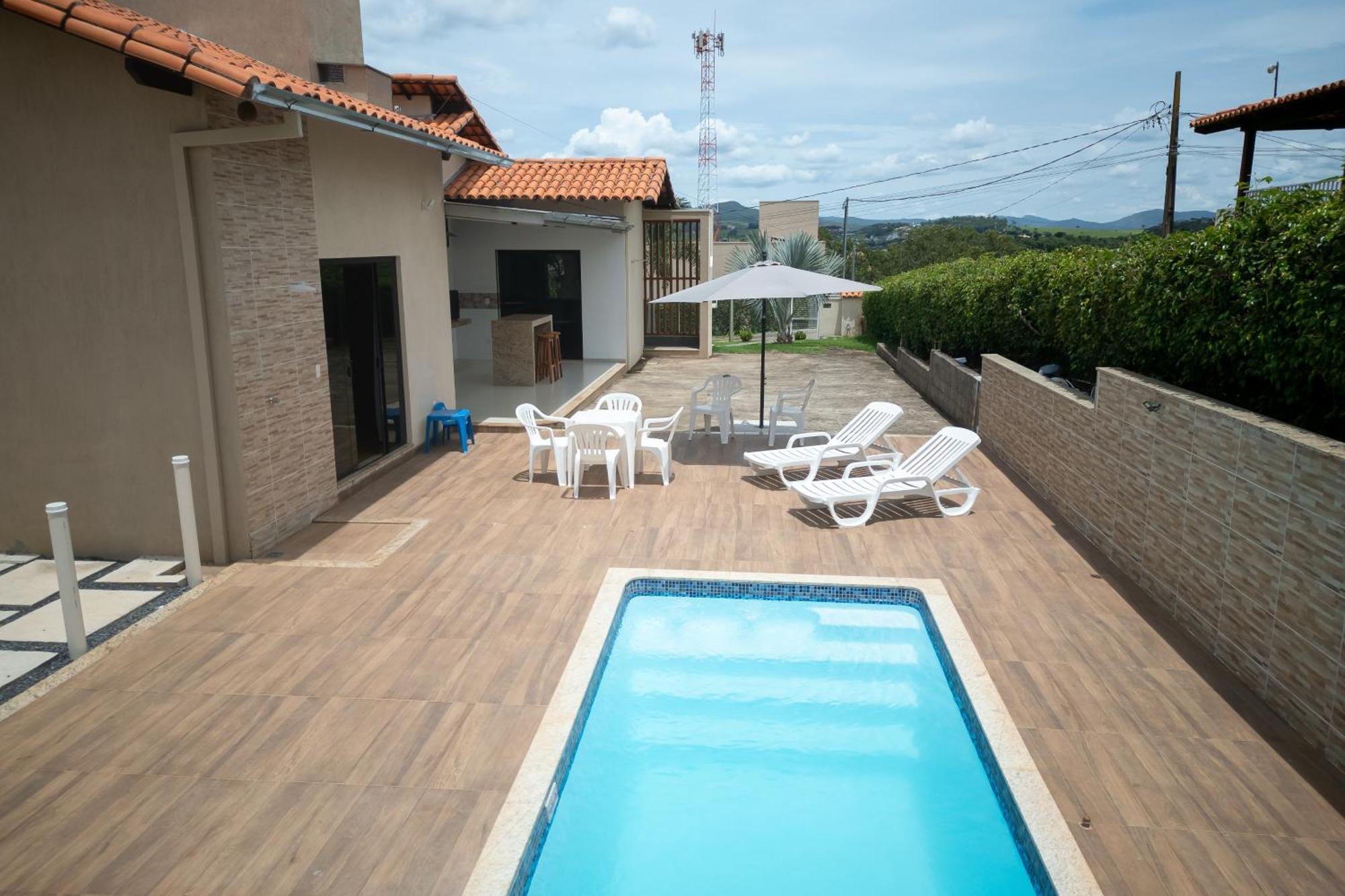 Casa Com Piscina Vista Para Lago, 03 Quartos Confortaveis Capitólio Εξωτερικό φωτογραφία